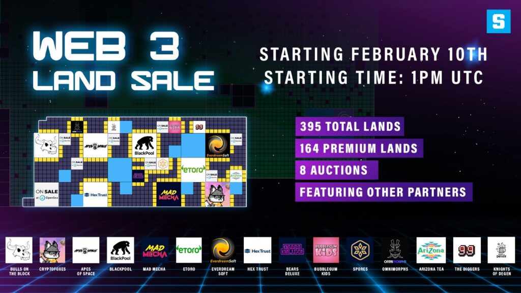 La venta de Web 3 LAND