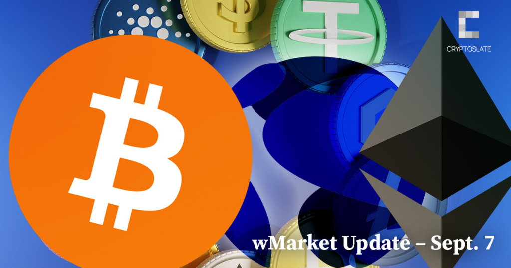 CryptoSlate Daily wMarket Update – 7 de septiembre