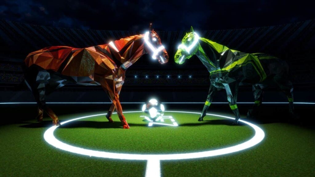 Torneo ZED RUN World Cup: Lo que debes saber ZED RUN Game Horses near a world cup football