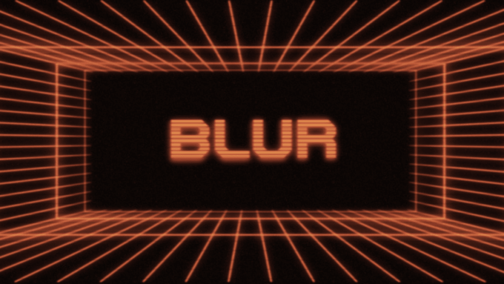A screenshot of the Blur official website