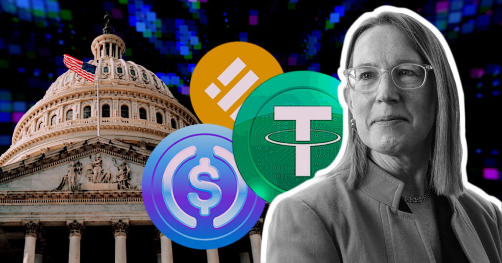 La comisionada de la SEC, Hester Pierce, quiere que el regulador difiera la regulación de las monedas estables al Congreso SEC Commissioner Hester Pierce wants regulator to defer stablecoin regulation to Congress