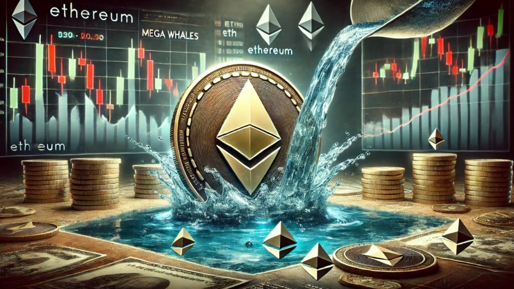 Ethereum ve una gran salida de mega ballenas