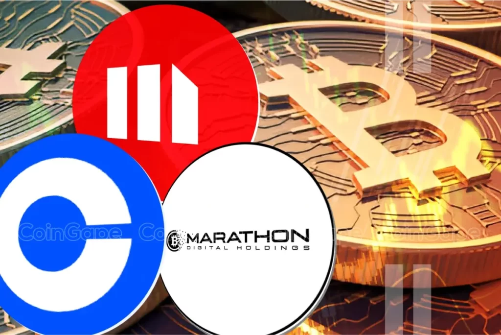 Crypto Stocks Coinbase, Marathon y MicroStrategy se disparan mientras Bitcoin alcanza los $ 82 mil