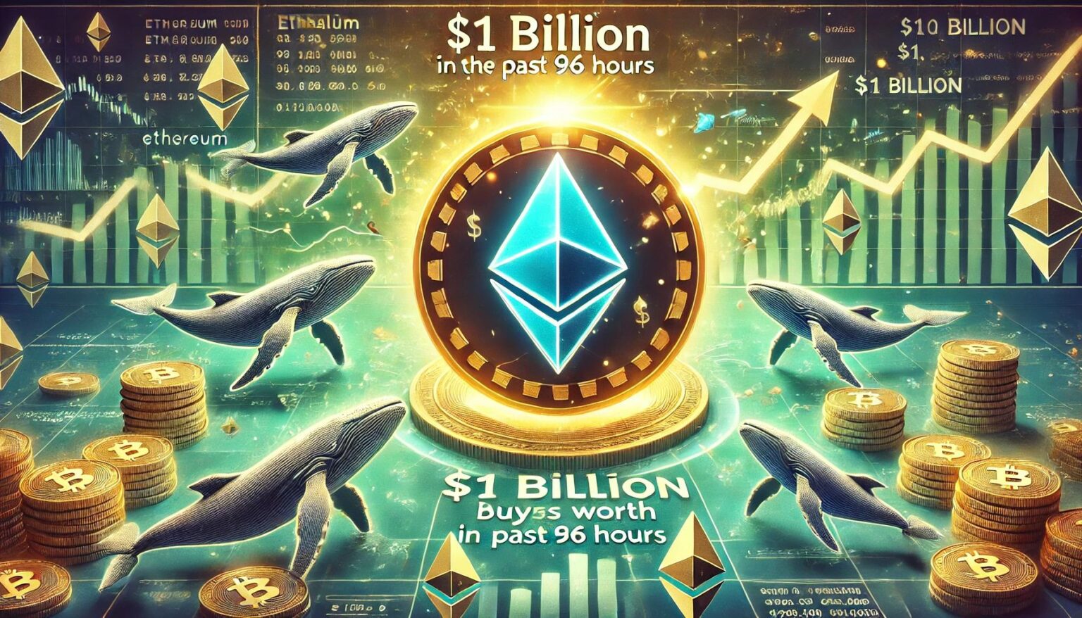 Las ballenas Ethereum compraron $1 mil millones de ETH en las últimas 96 horas – Detalles