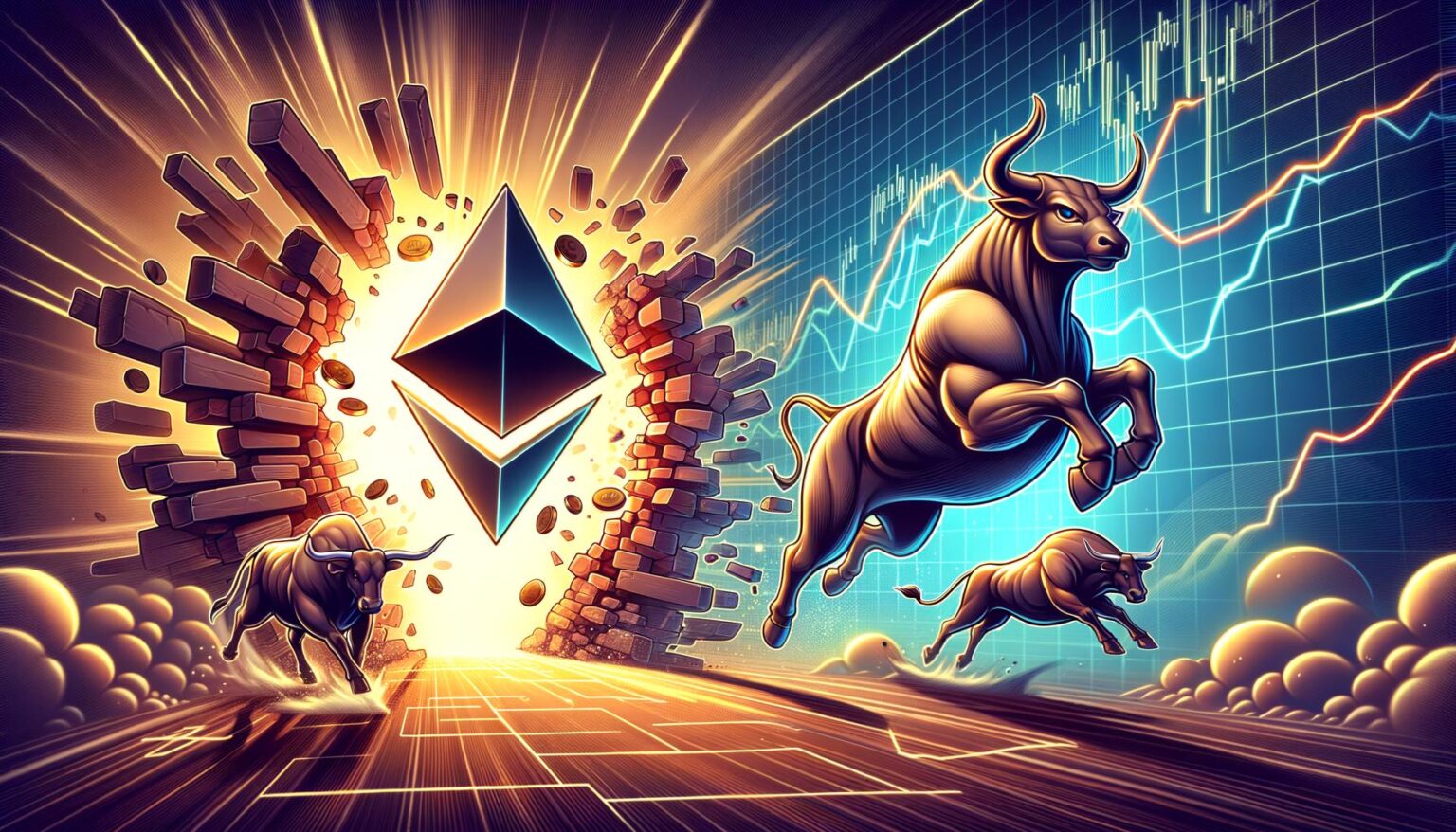 El precio de Ethereum estalla: el 10% de la sobretensión chisporrotea impulso alcista