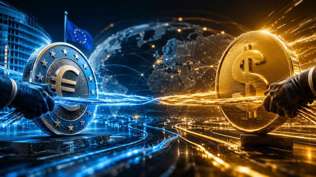 El impulso de la moneda estable de 37 bancos de Europa prueba si las finanzas en cadena por defecto son euros o dólares