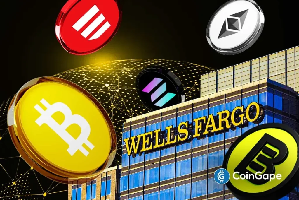 Wells Fargo revela enormes tenencias de criptomonedas en Bitcoin, ETH, SOL, MSTR, BMNR