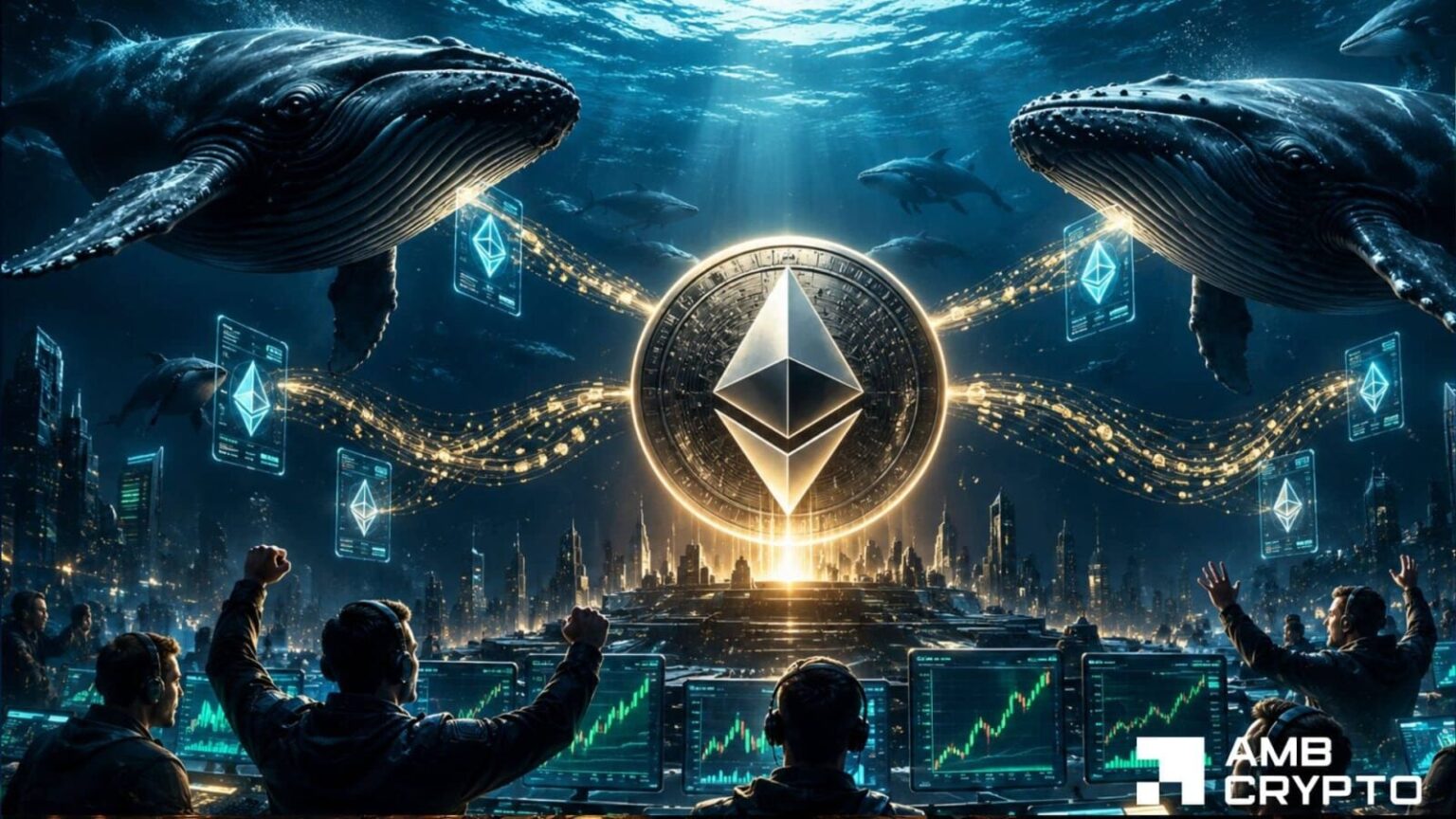 Las ballenas Ethereum redistribuyen 430 millones de dólares en ETH: ¿Aún es probable una ruptura?