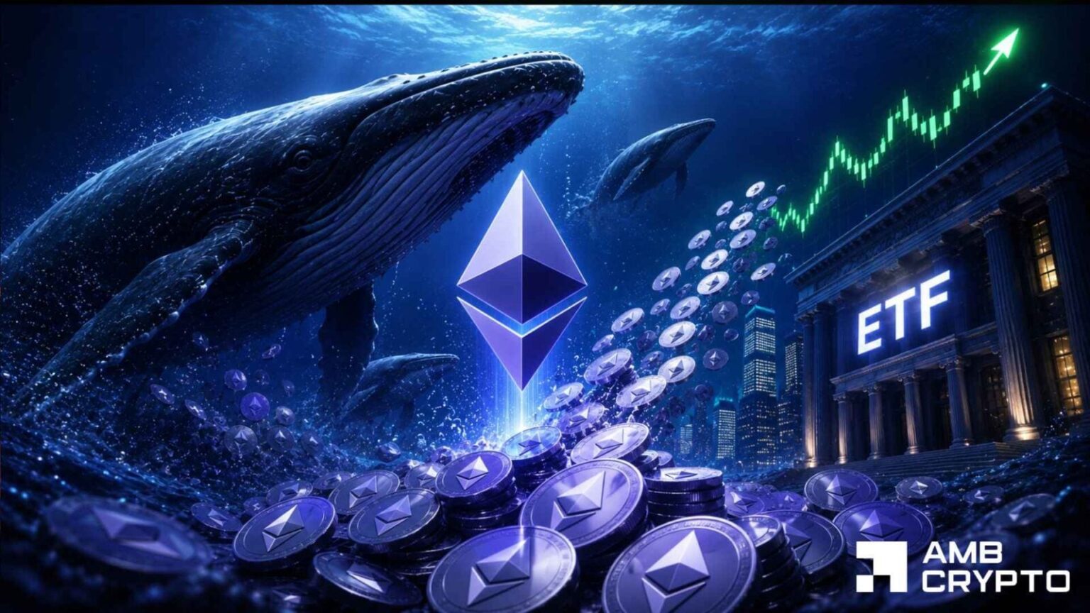 Las ballenas Ethereum agregan $58 millones en ETH: ¿Puede la altcoin cruzar los $2K?