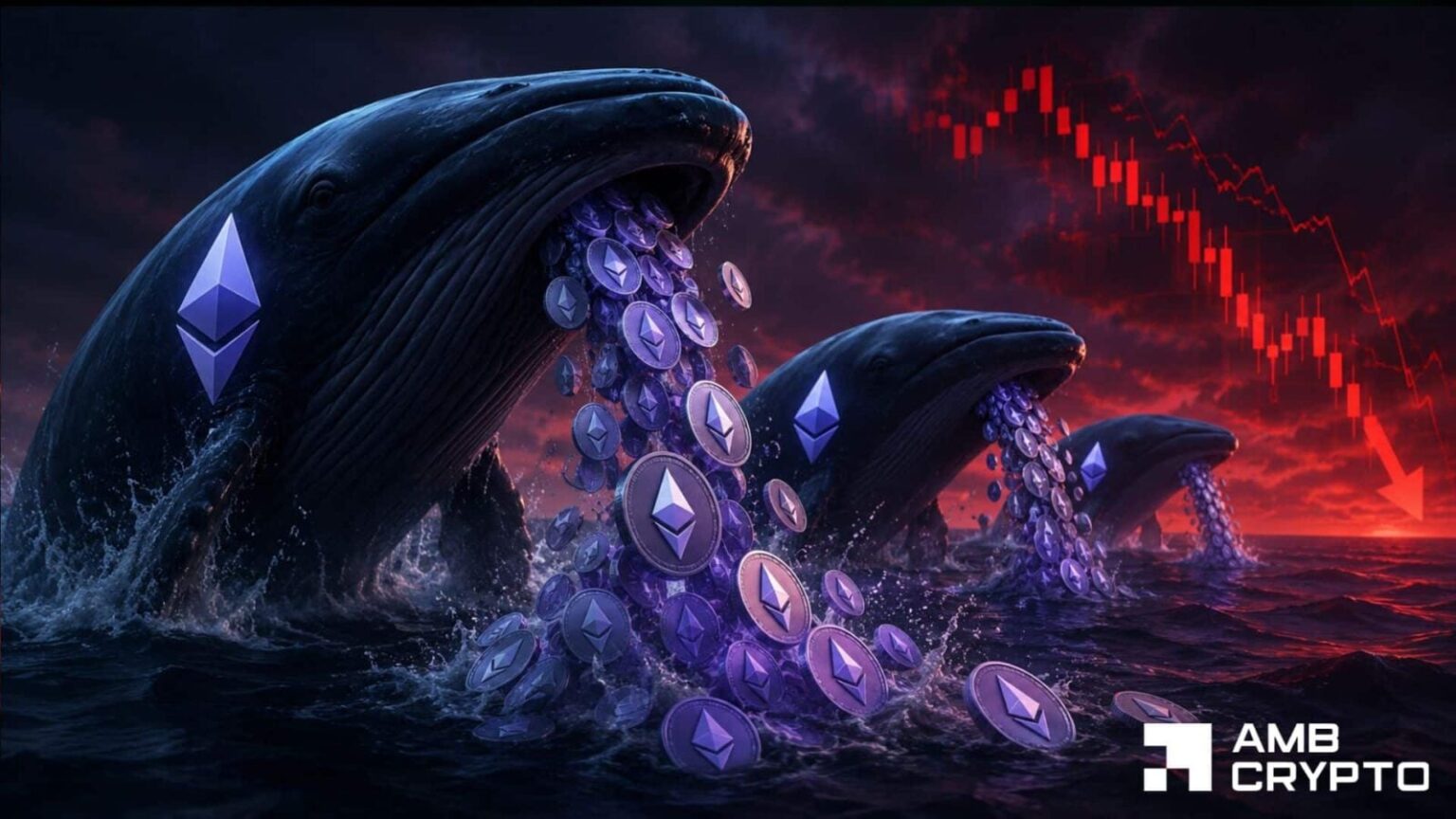 La ballena Ethereum vende 55 millones de dólares en ETH: ¿pueden los alcistas absorber la presión?