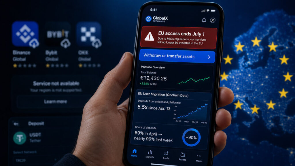 La fecha límite del 1 de julio de MiCA es la primera prueba de migración de usuarios criptográficos en Europa La fecha límite del 1 de julio de MiCA es la primera prueba de migración de usuarios criptográficos en Europa