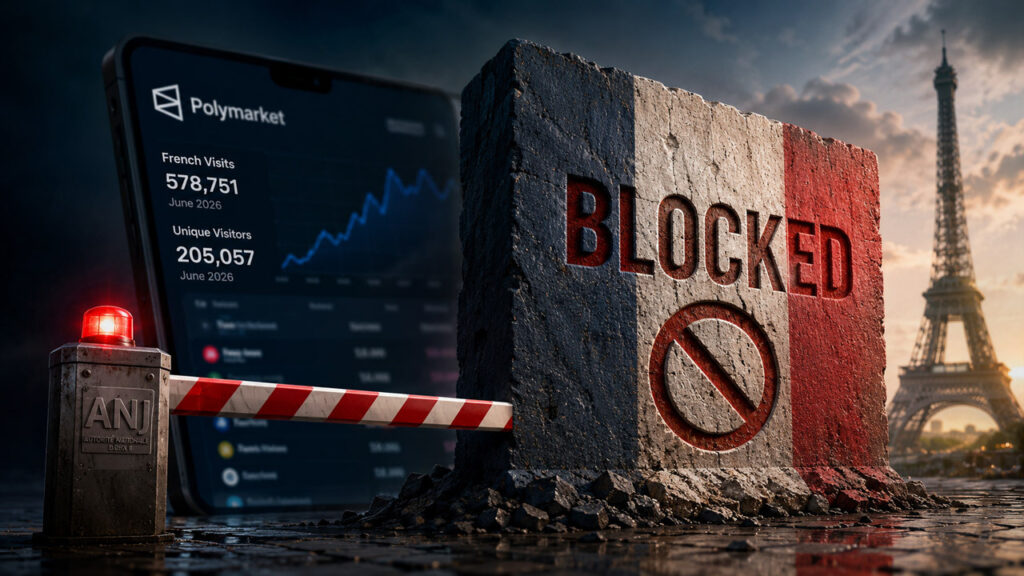 Francia bloqueó Polymarket después de que sus controles de transacciones no lograran detener a 578.751 nuevos visitantes franceses Francia bloqueó Polymarket después de que sus controles de transacciones no lograran detener a 578.751 nuevos visitantes franceses