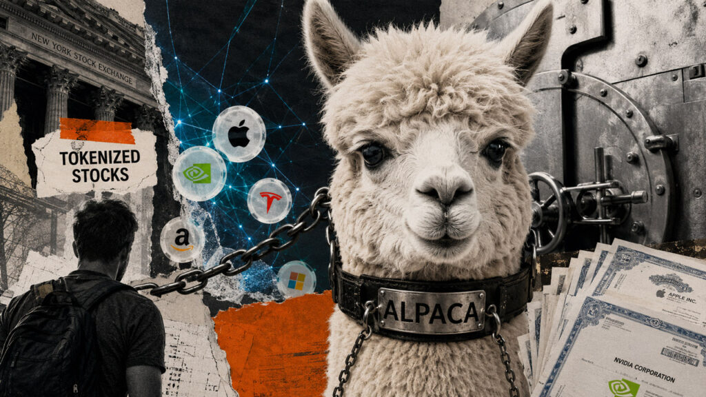 Crypto prometió eliminar a los corredores de bolsa, pero el 94% de su mercado tokenizado ahora depende de una Alpaca