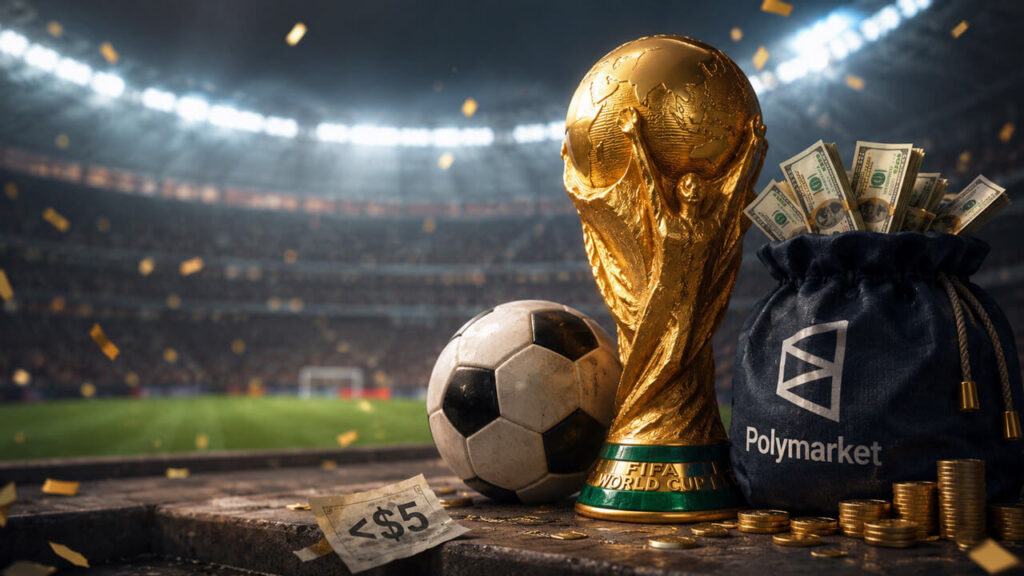 La mayoría de los comerciantes de la copa mundial ganaron menos de $ 5 en Polymarket, mientras que CINCO billeteras se llevaron millones